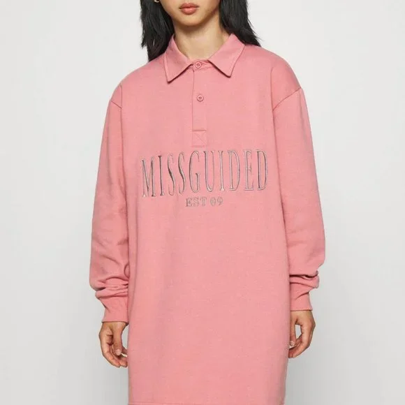Missguided Dresses Missguided Rugby Sweater Dress Poshmark